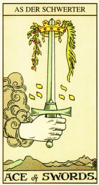Tarot Tageskarte - As der Schwerter