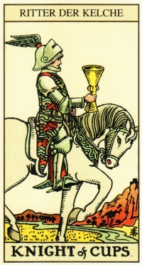 Tarotkarte - Ritter der Kelche