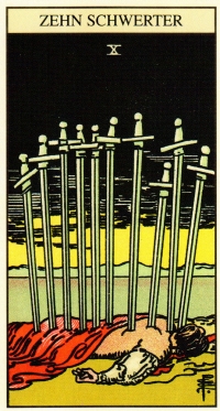 Tarot Tageskarte - 10 Schwerter